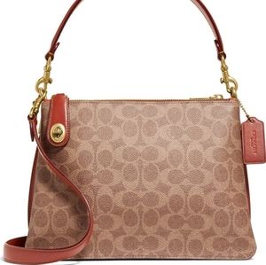 Coach Turnlock Clasp Cross-Body Satchel